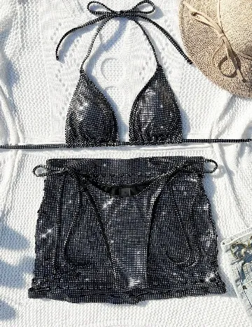 Costum de baie SHEIN, gri