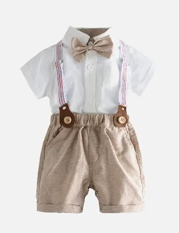 Compleu Shein Kids, alb/maro Alb