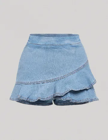Fusta pantalon Shein Kids, albastru