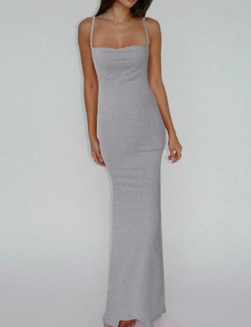 Rochie lunga SHEIN, gri