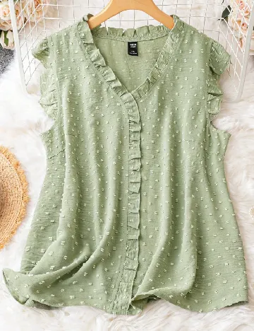 Bluza SHEIN CURVE, verde
