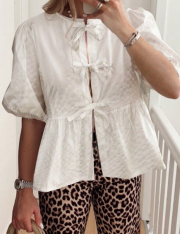 Bluza SHEIN CURVE, alb