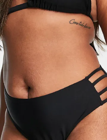 Chilot de baie Ivory Rose Curve, negru