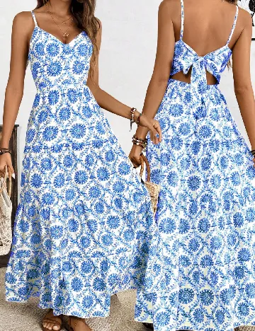 Rochie lunga SHEIN, albastru