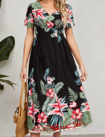 Rochie medie SHEIN, floral print