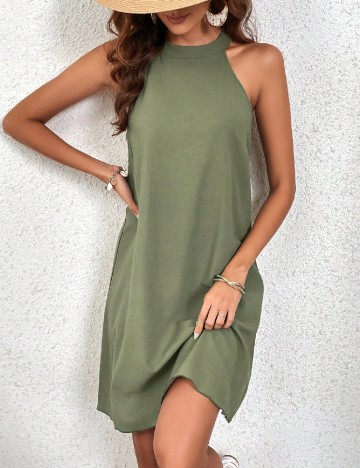 Rochie scurta SHEIN, verde