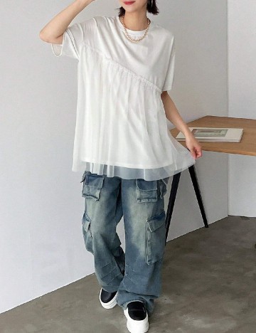 Tricou SHEIN, alb