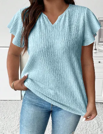 Bluza SHEIN CURVE, albastru