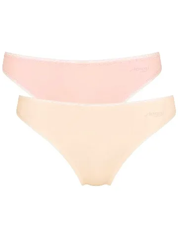 Set chiloti 2 perechi Sloggi by Triumph, roz/crem Roz