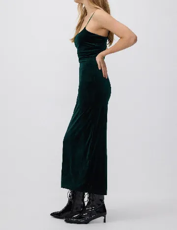 Rochie medie Reserved, verde inchis
