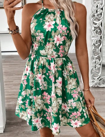 Rochie scurta SHEIN, verde