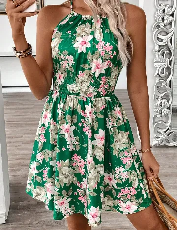 Rochie scurta SHEIN, verde