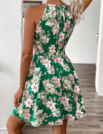 Rochie scurta SHEIN, verde