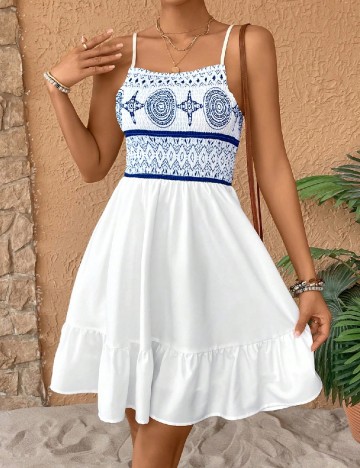 Rochie scurta SHEIN, alb