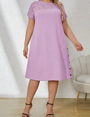 Rochie medie SHEIN CURVE, mov Mov