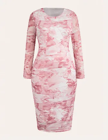 Rochie medie SHEIN CURVE, roz