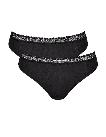 Set chiloti 2 perechi Sloggi by Triumph, negru