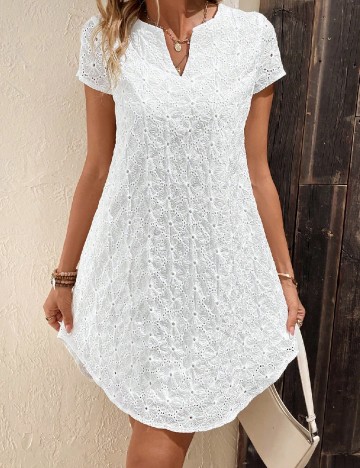 Rochie scurta SHEIN, alb