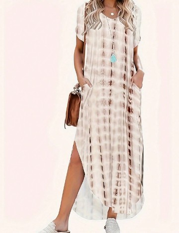 Rochie lunga SHEIN, crem