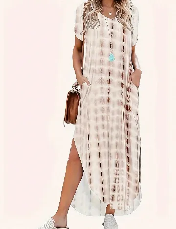 Rochie lunga SHEIN, crem Crem
