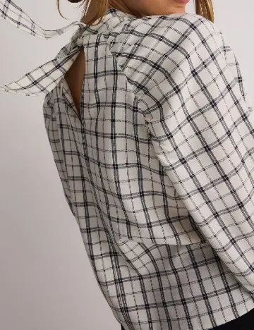 Bluza Reserved, alb/bleumarin