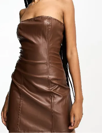 Rochie scurta Urban Threads, maro