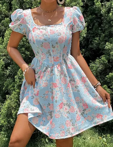 Rochie scurta SHEIN, albastru