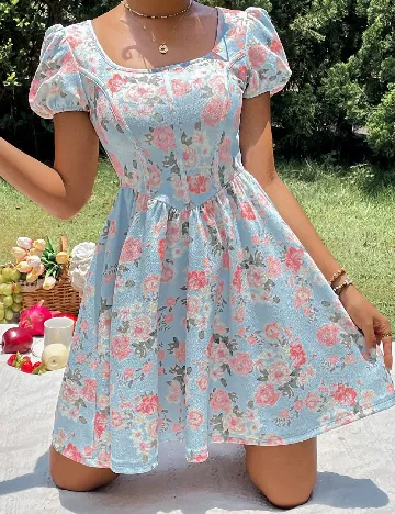 Rochie scurta SHEIN, albastru