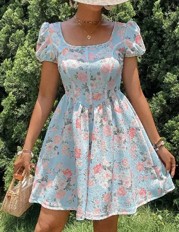 Rochie scurta SHEIN, albastru