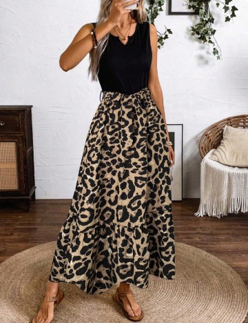 Rochie medie SHEIN, animal print