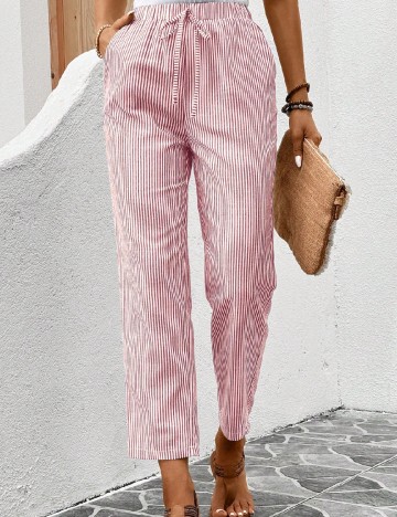 Pantaloni SHEIN, rosu