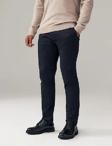 Set pantaloni 2 perechi Topman, albastru/crem