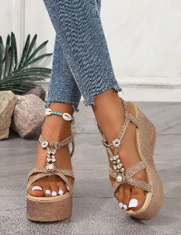 Sandale SHEIN, maro