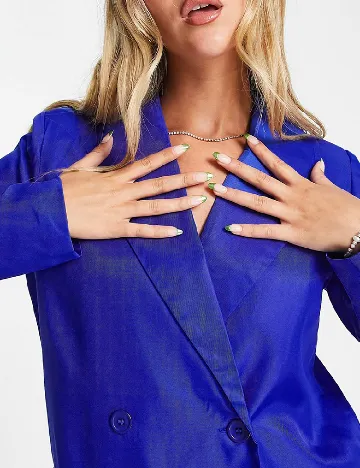 Sacou Oversize Heartbreak, albastru