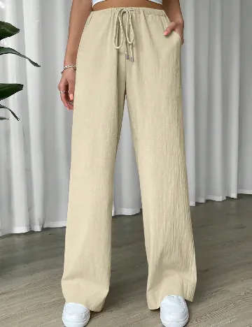 Pantaloni SHEIN, crem Crem