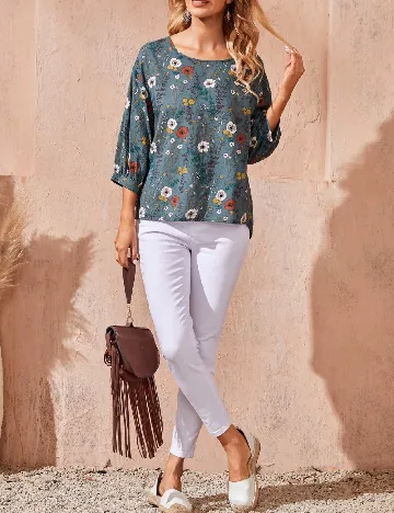Bluza Emery Rose Curve, verde Verde