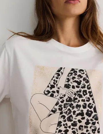 Tricou Reserved, alb