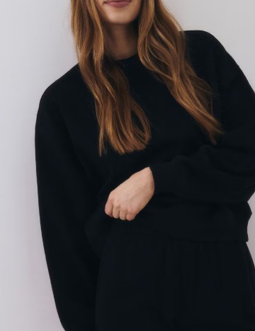 Bluza Oversize Reserved, negru