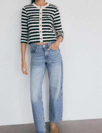 Bluza Reserved, alb/negru