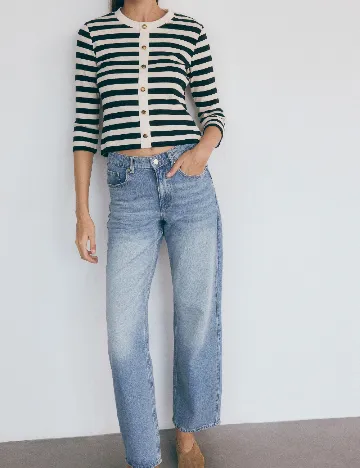 Bluza Reserved, alb/negru