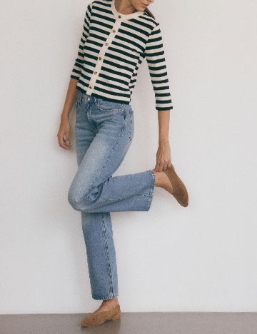 Bluza Reserved, alb/negru