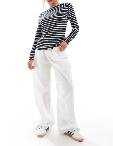 Bluza ASOS, alb/negru