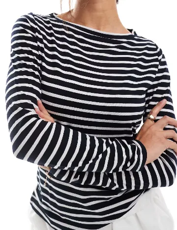 Bluza ASOS, alb/negru