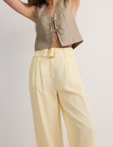 Pantaloni Reserved, galben