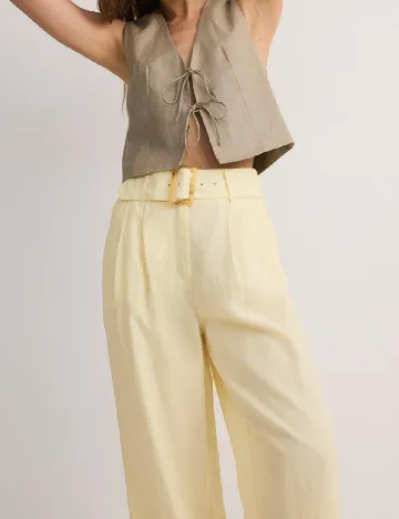 Pantaloni Reserved, galben