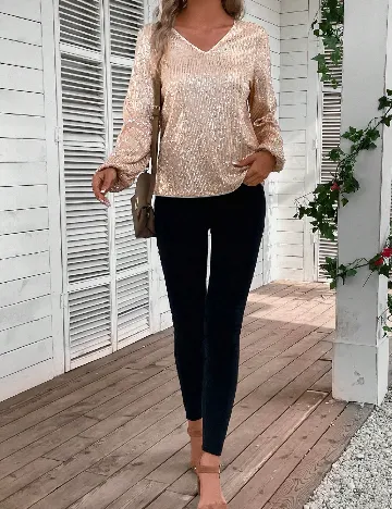 Bluza Emery Rose, crem Crem