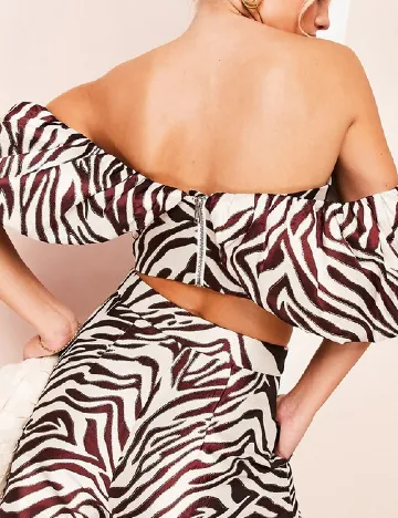 Top ASOS, crem/visiniu