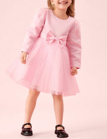Rochie scurta Shein Kids, roz