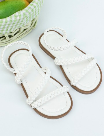 Sandale Shein Kids, alb