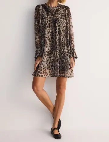 Rochie scurta Reserved, animal print